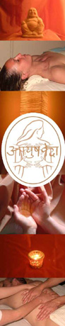 Ayurveda-Massagen: Abhyanga, Padabhyanga, Mukabhyanga, Shirodhara